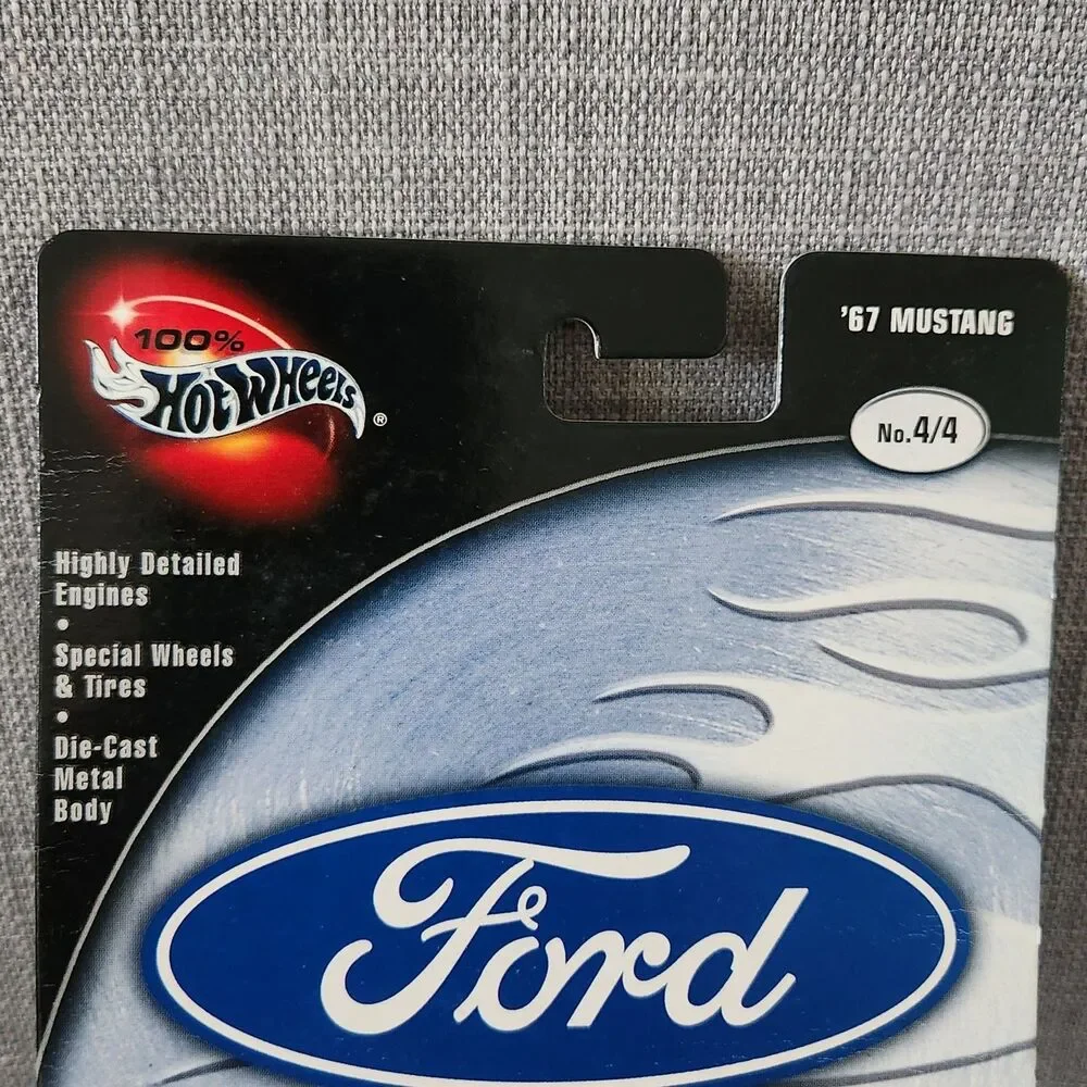 Lot of 2 NIP 100% Hotwheels Ford Series 65' and 67' Mustang 1:64 Die Cast Cars